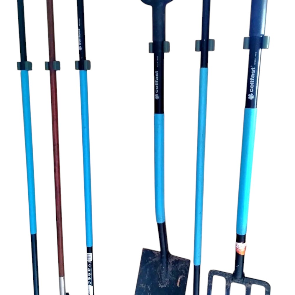4 Pcs Broom Stick Holder, Shovel Holder Garden Tool Wall Mount β Different Sizes - Image 3